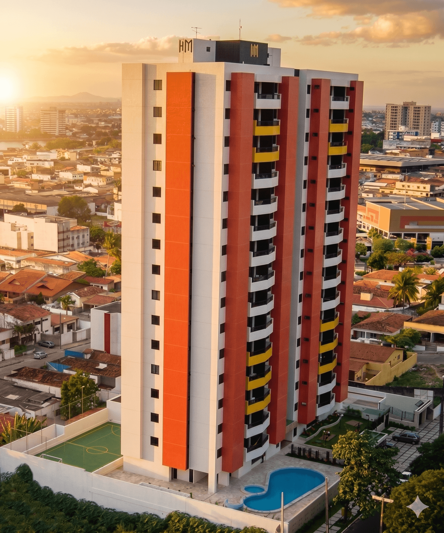 Fachada do Residencial José Marinho de Lucena em Natal RN