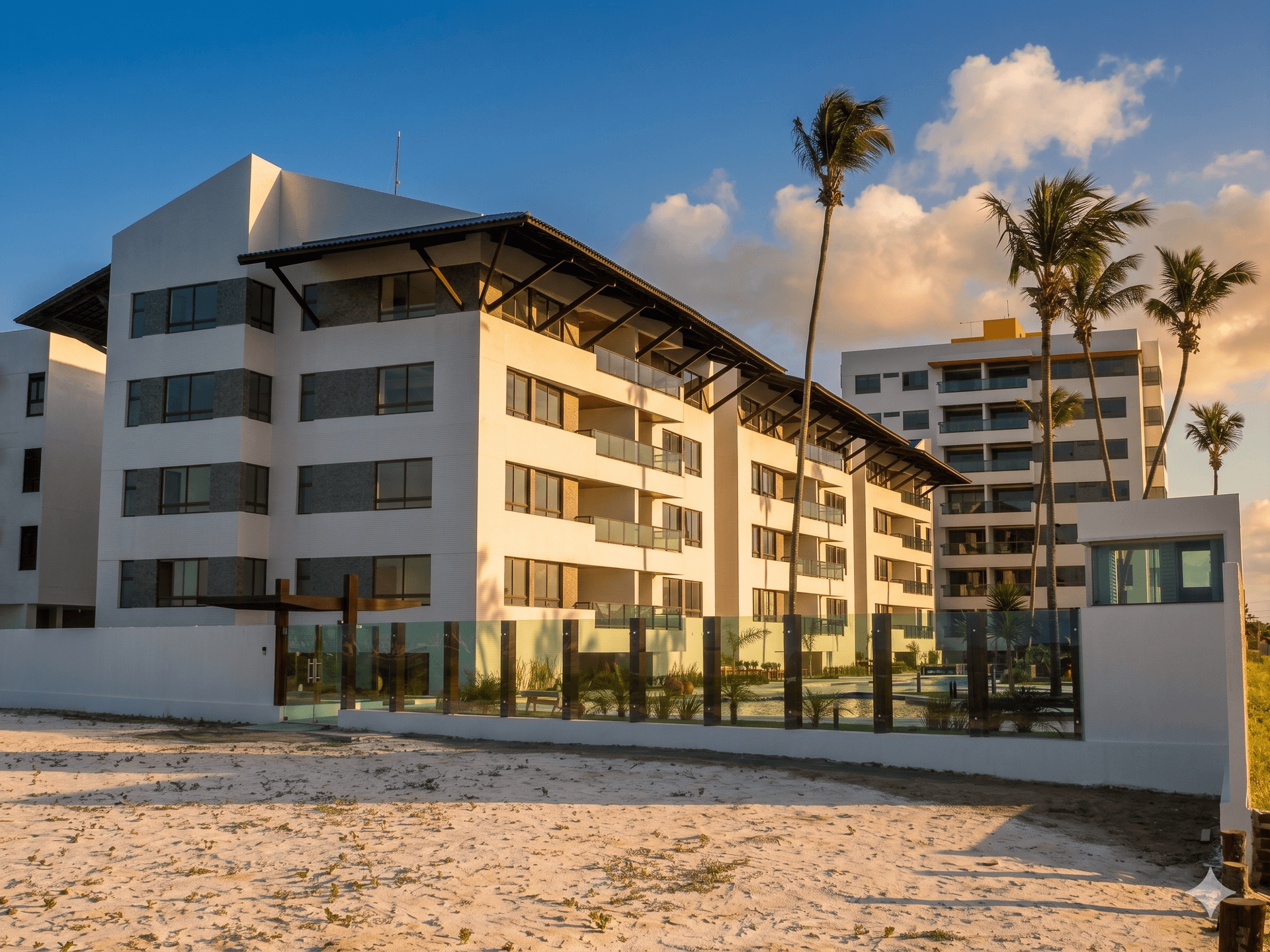 Fachada do Residencial Terraços do Atlântico em Natal RN